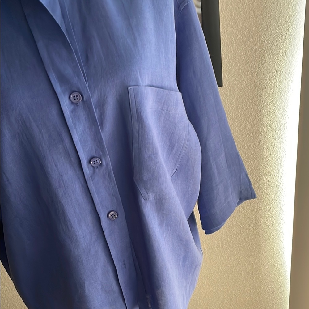 Magaschoni Blue Women's Blouse - Picture 2 of 6